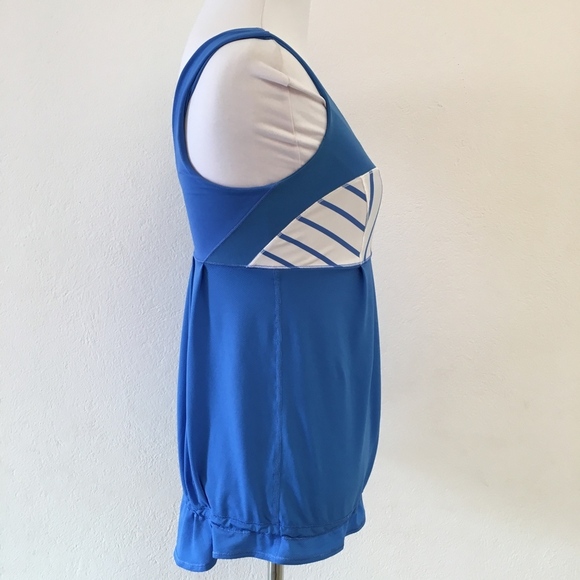 Lululemon Blue White Tank Striped Top Size 4 - Picture 4 of 8